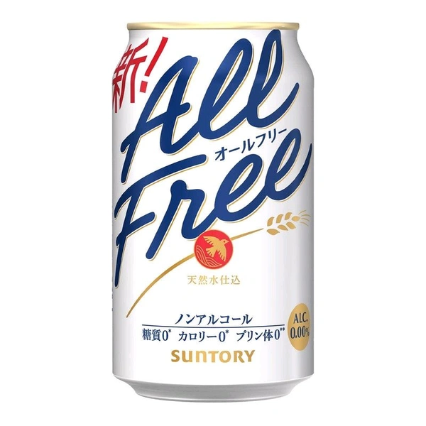 Suntory All Free Non Alcoholic Beer Zero Calorie NA Beer (6 Pack)