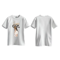 Trendy Togs Super Girl Cotton T-shirt For Girls - XL, White