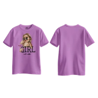 Trendy Togs Yeah I’m a Girl With Style – Stylish Fashion Cotton T-shirt For Girls - XS, Purple