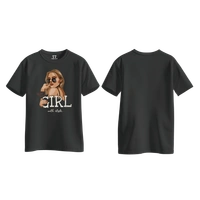 Trendy Togs Yeah I’m a Girl With Style – Stylish Fashion Cotton T-shirt For Girls - L, Black