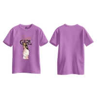 Trendy Togs Super Girl Cotton T-shirt For Girls - S, Purple