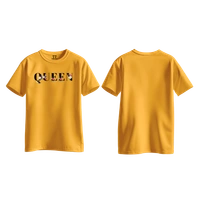 Trendy Togs Queen Bloom Edition Cotton T-shirt For Girls - XS, Yellow