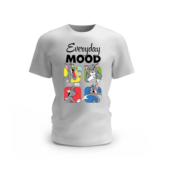 Trendy Togs Everyday Mood Tom T-shirt - XL, White