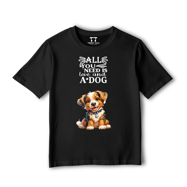Trendy Togs Dog Love T-shirt - 28, Black