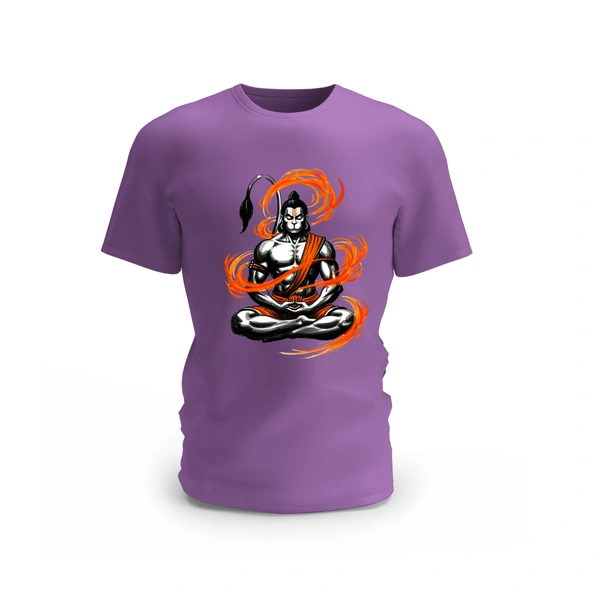 Trendy Togs Hanuman Design T-shirt - M, Purple