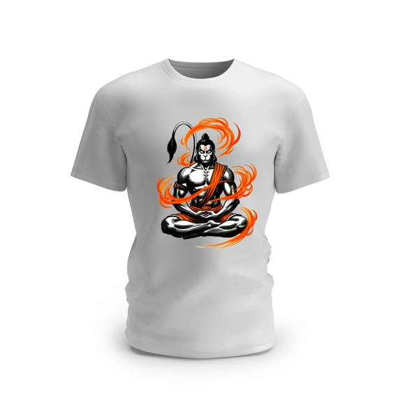 Trendy Togs Hanuman Design T-shirt - S, White