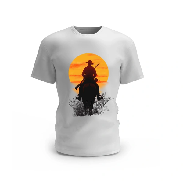 Trendy Togs Horse Riding Design T-shirt - M, White