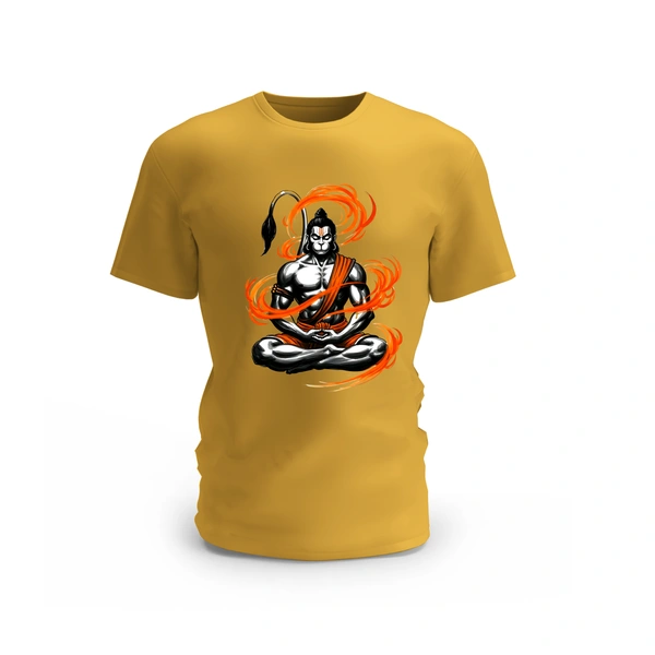 Trendy Togs Hanuman Design T-shirt - S, Yellow