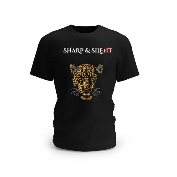 Trendy Togs Sharp & Silent Leopard T-shirt - XL, Black