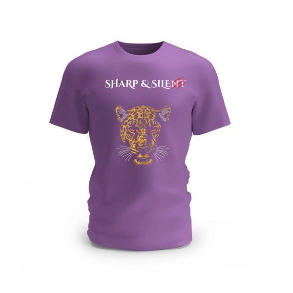 Trendy Togs Sharp & Silent Leopard T-shirt - XL, Purple