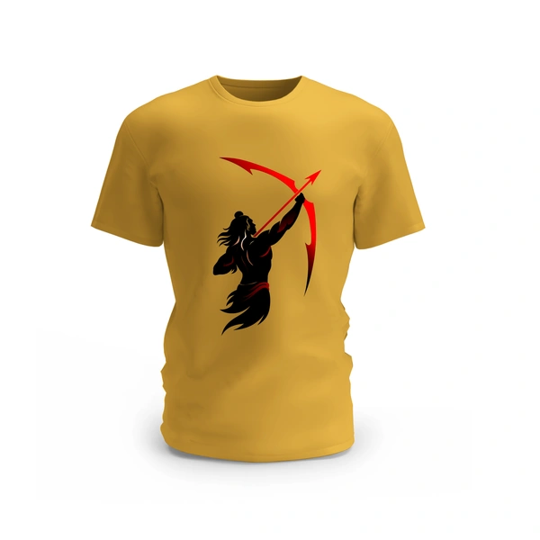 Trendy Togs Lord Rama's Arrow Design T-shirt - S, Yellow