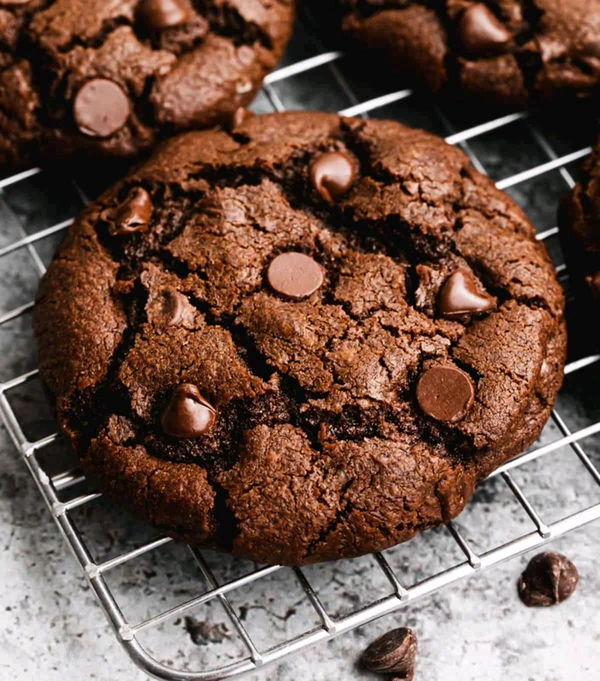 Double Chocolate Cookie [5 Pieces Eggless Made Only Amol Butter]