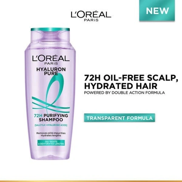  Loréal Paris Hyaluron Pure 72H Purifying Shampoo, 180 ml