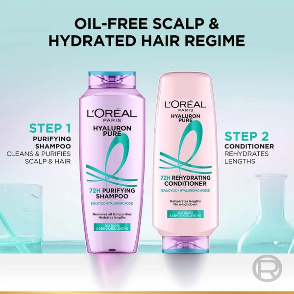  Loréal Paris Hyaluron Pure 72H Purifying Shampoo, 180 ml