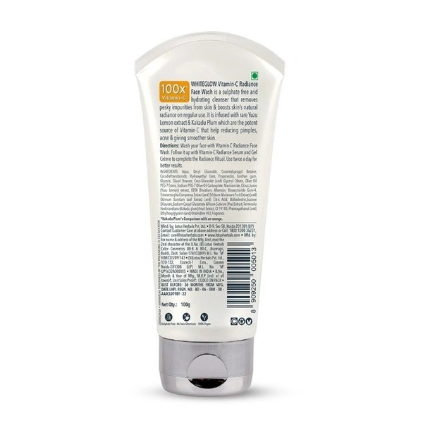 Lotus Herbals White glow Vitamin C Radiance Face Wash (100 g)