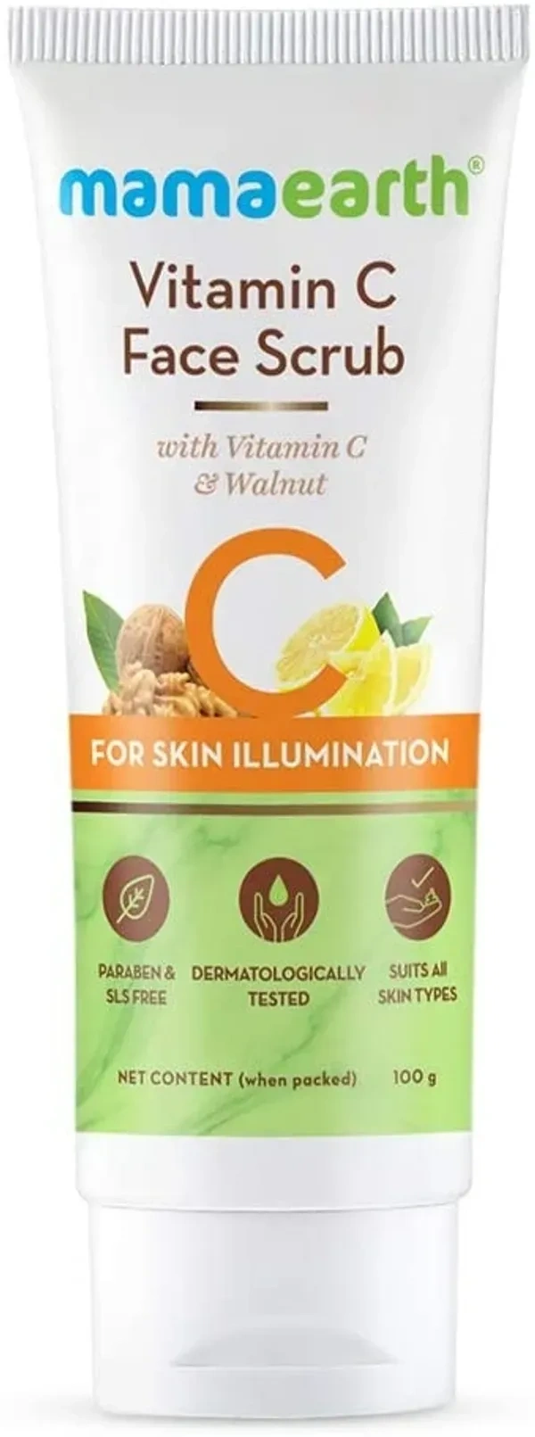 Mamaearth Vitamin C Face Scrub – 100 G