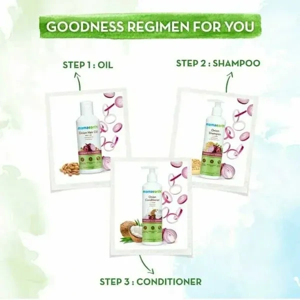 Mamaearth Onion Hair Fall Shampoo 195 ml 
