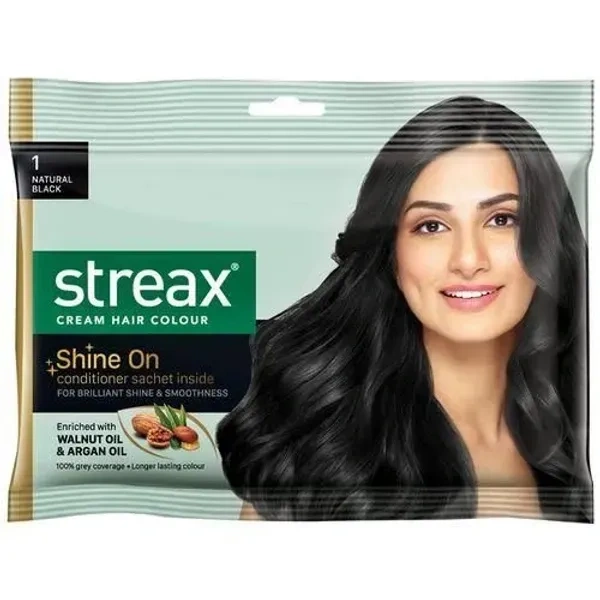 Streax Cream Hair Colour o1 - Natural Black 45gm