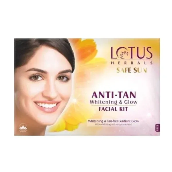 Lotus harbal Safe Sun Anti Tan Whitening And Glow 4 In 1 Facial Kit ,35gm 