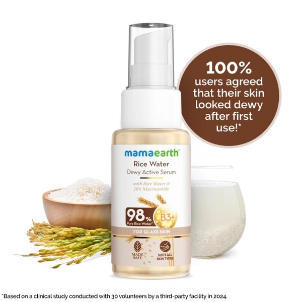 Mamaearth Rice Water Dewy Active Serum (50ml)