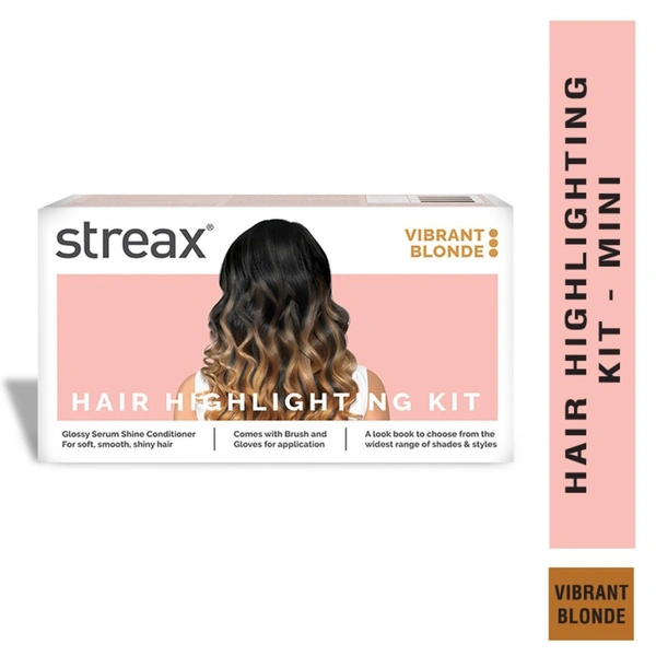 Streax Hair Colour Highlighting Kit - Vibrant Blonde (75g)