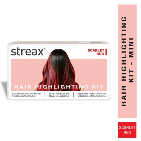 Streax Hair Colour Highlighting Kit - Scarlet Red (75g)