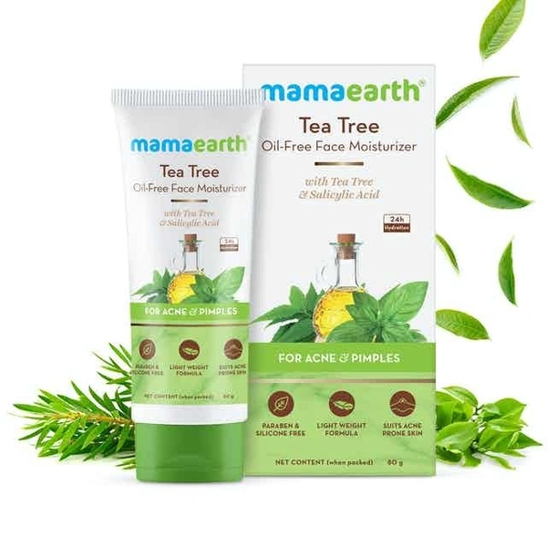 Mamaearth Tea Tree Oil-Free Moisturizer ,80 gm 