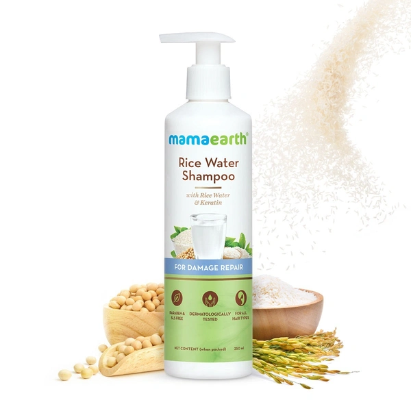 Mamaearth Rice Water Shampoo With Rice , 250ml 
