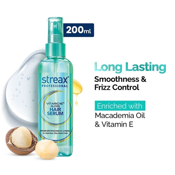 Streax Professional Vita riche Gloss Hair Serum (200ml)