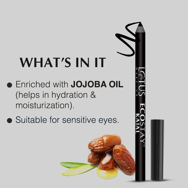 Lotus Make Ecostay Kajal 10Hrs (1.2g)