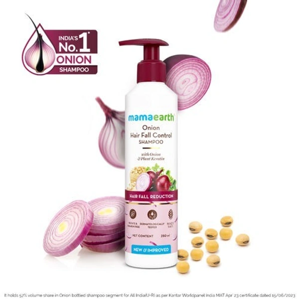 Mamaearth Onion Shampoo for Anti Hair Fall & Hair Growth 250ml 