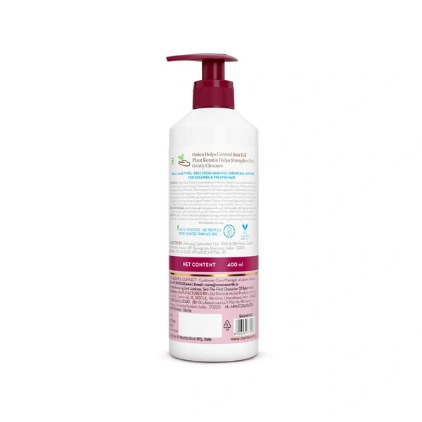 Mamaearth Onion Shampoo For Hair Fall Control  400ml 