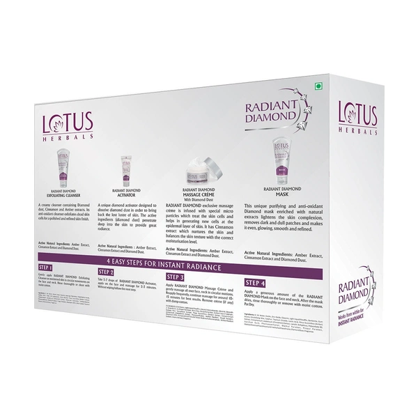 Lotus Herbals Radiant Diamond Radiance Facial Kit (170gm)