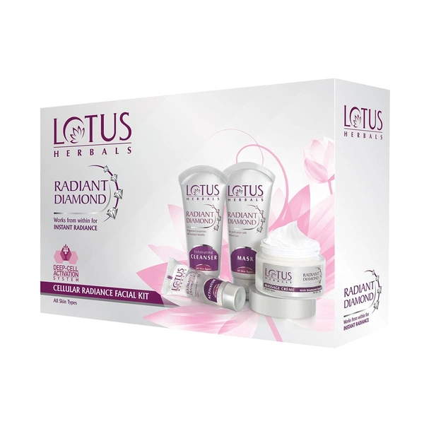 Lotus Herbals Radiant Diamond Radiance Facial Kit (170gm)