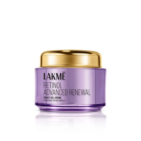 Lakme Retinol Advanced Renewal Night Gel Creme ,50 gm 