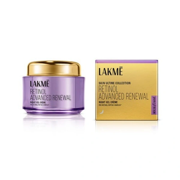 Lakme Retinol Advanced Renewal Night Gel Creme ,50 gm 