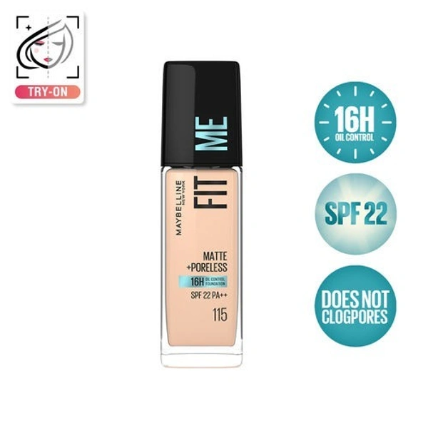 Maybelline New York Fit Me Matte+Poreles- 115 Ivory (30ml)