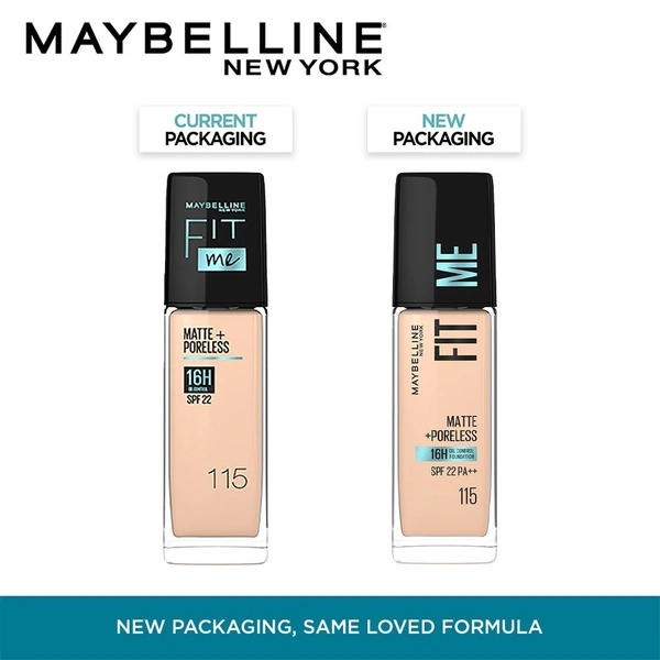Maybelline New York Fit Me Matte+Poreles- 115 Ivory (30ml)