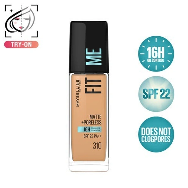 Maybelline New York Fit Me Matte+Poreless  310 Sun Beige (30ml)