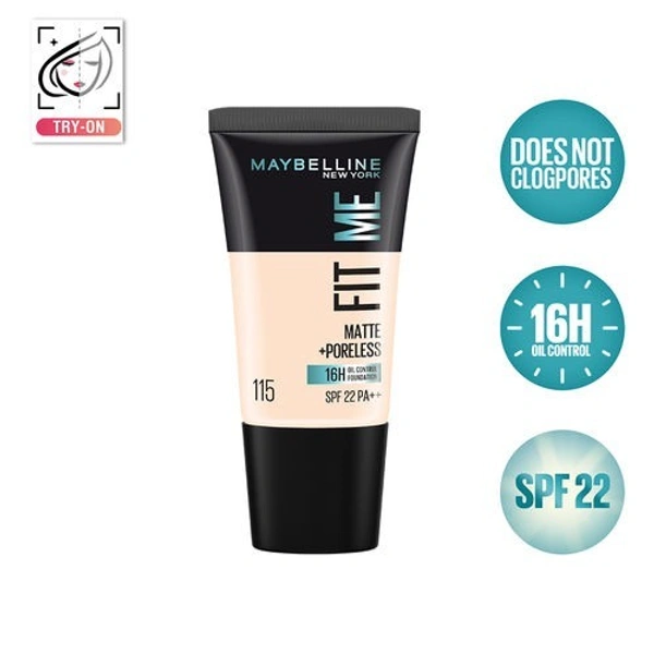 Maybelline New York Fit Me Matte + Poreless 115 Ivory (18ml)