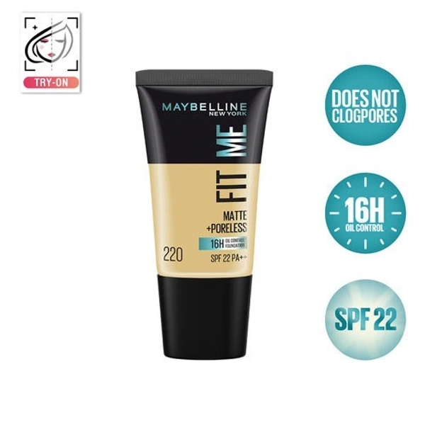 Maybelline New York Fit Me Matte + Poreless 220 Natural Beige 18ml