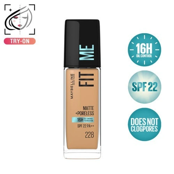 Maybelline New York Fit Me Matte + Poreless  Soft Tan 228 (30ml)