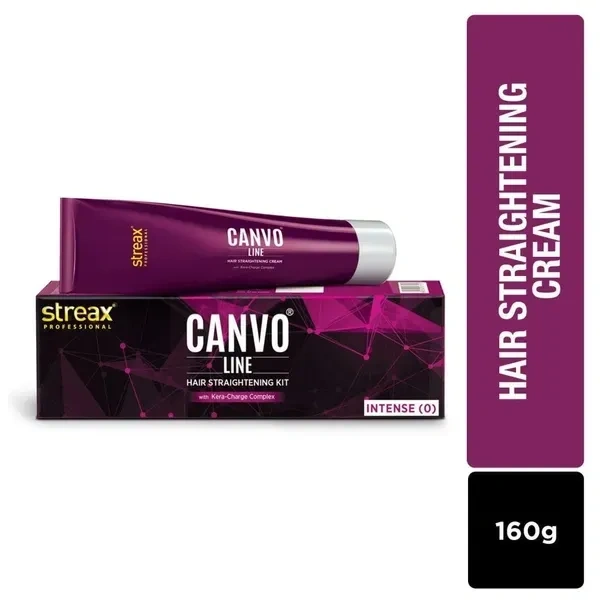 Streax Professional Canvoline Hair Straightening Intense Kit (160gm)