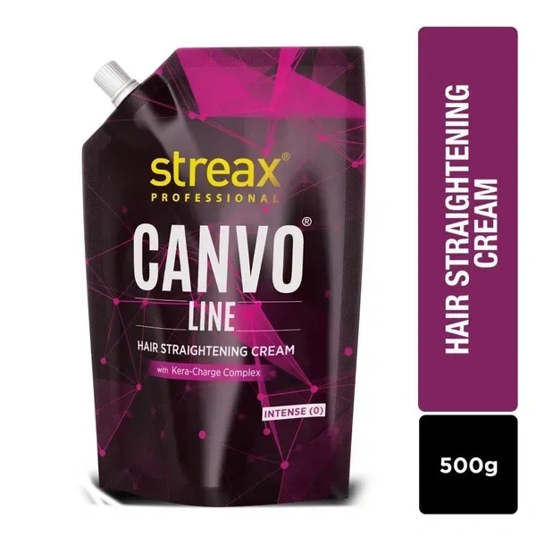 Streax Professional Canvo line Hair Straightening Cream Intense (500gm)