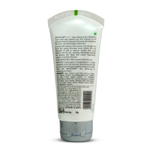 Lotus Herbals Whiteglow 3 In 1 Deep Cleansing face wash 50ml 