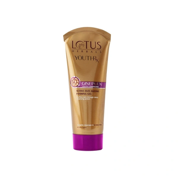 Lotus Herbals YouthRx Active Anti-Ageing Foaming Gel face wash (100g)
