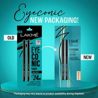 Lakme Eyeconic Kajal Deep Black Twins pack  Pack of 2 .0.35gm+0.35gm