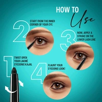 Lakme Eyeconic Kajal Deep Black Twins pack  Pack of 2 .0.35gm+0.35gm