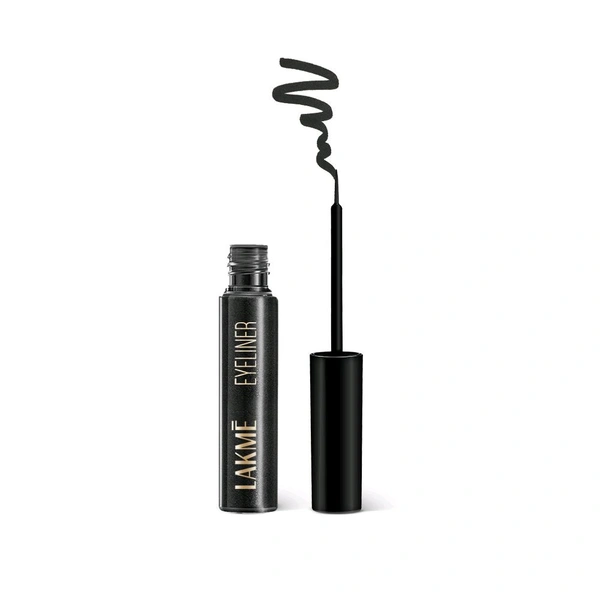 Lakme Absolute Liquid Eye Liner Lightweight & Smudgeproof , Black (4.5ml)