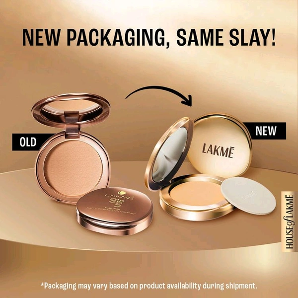 Lakme 9 To 5 Matte Compact,Shade No (Melon) 9gm 